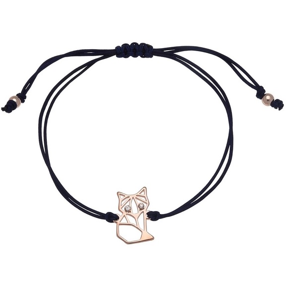 LC Lauren Conrad Jewelry - NWT LC LAUREN CONRAD 🦊 ROSE-GOLD TONE NICKEL-FREE CUBIC ZIRCONIA FOX BRACELET